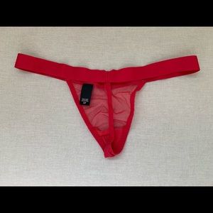 Victoria’s Secret G-String in LipstickRed.